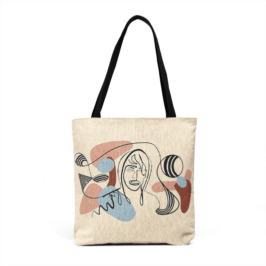 Silent Portrait — Woven Tote Tapisserie Art | Leandro Freitas