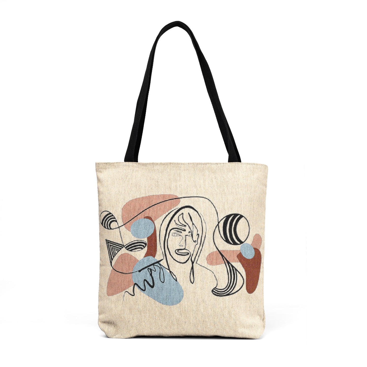 Silent Portrait — Woven Tote Tapisserie Art | Leandro Freitas