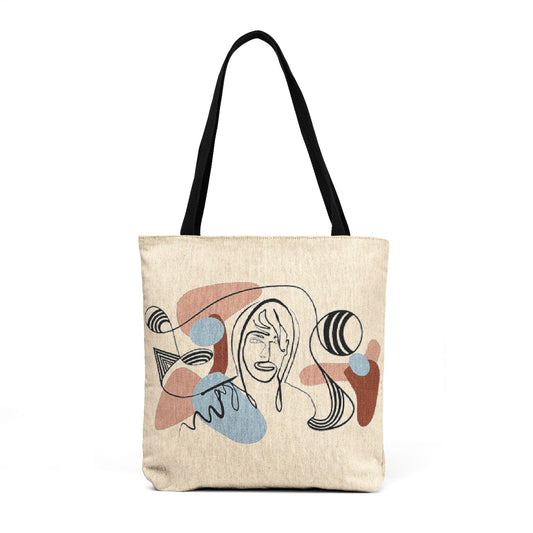Silent Portrait — Woven Tote Tapisserie Art | Leandro Freitas