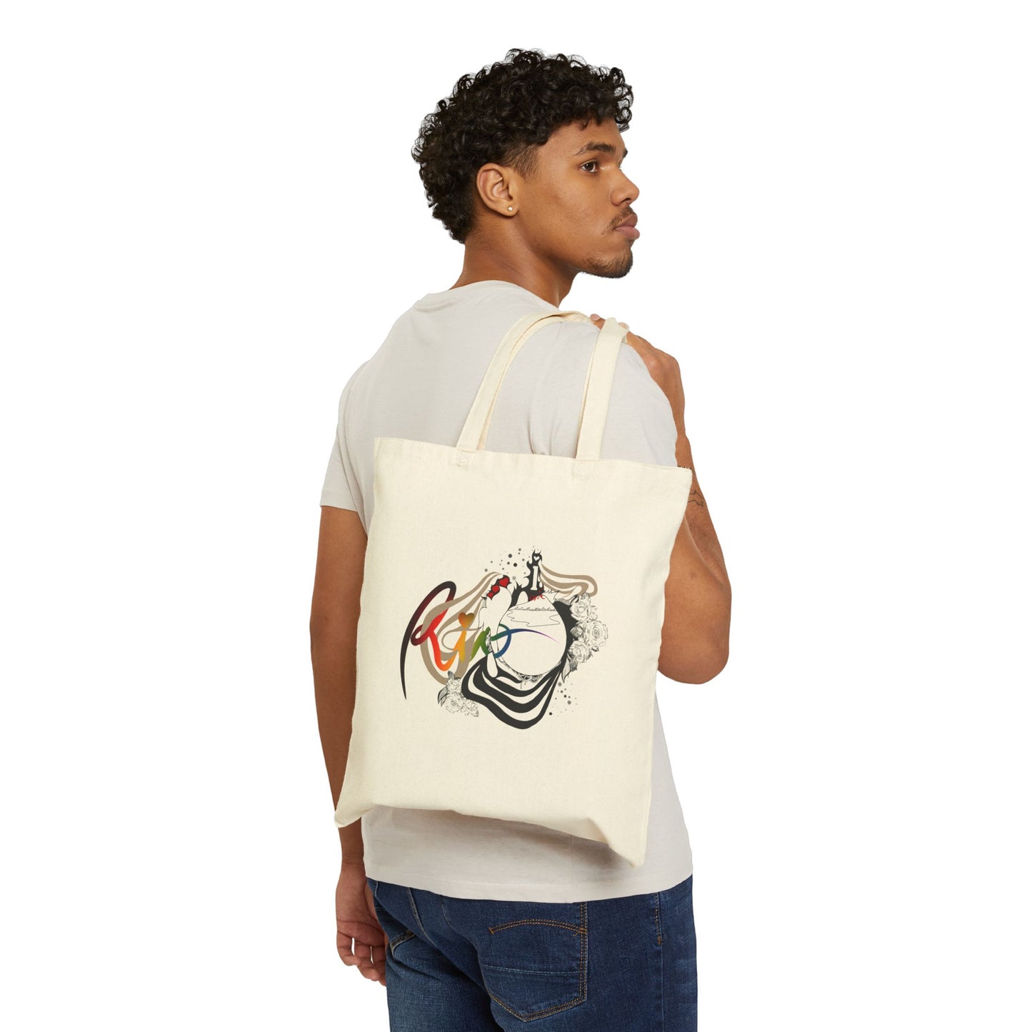 Boombox Groove — Tote Bag Canvas Art | Leandro Freitas
