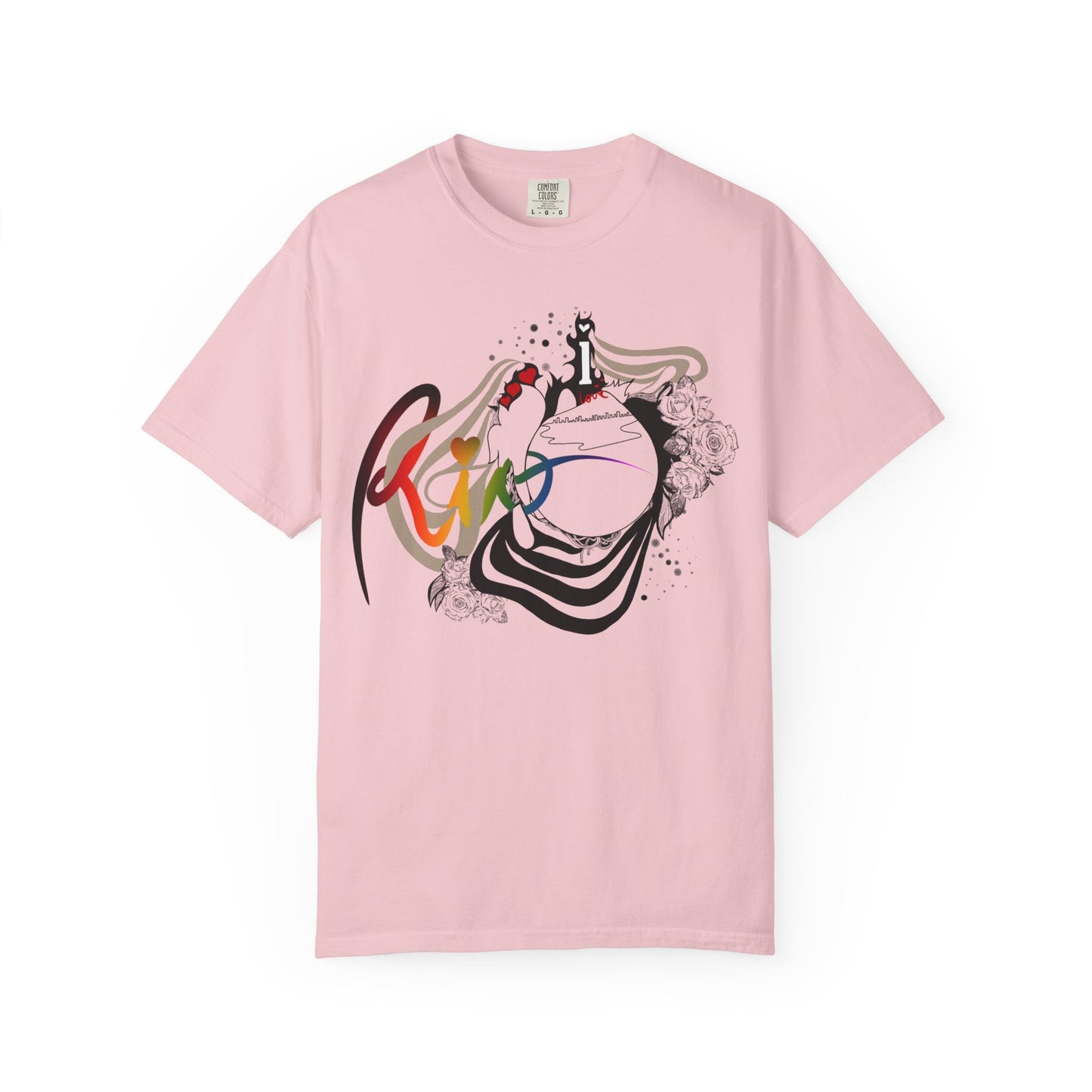 Abstract Rainbow Surf Wave T‑Shirt