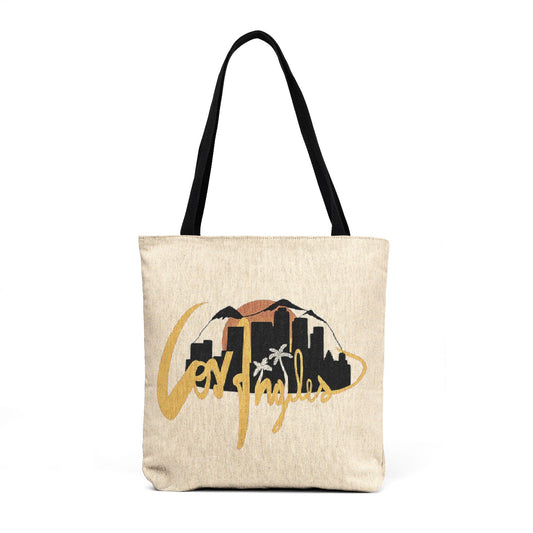 World Cities Woven Tote — Travel Skyline Tote Bag for Wanderlust