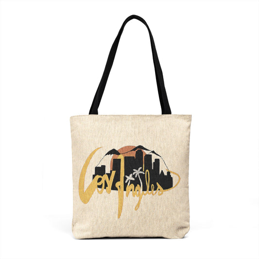 World Cities Woven Tote — Travel Skyline Tote Bag for Wanderlust