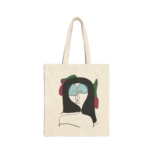 Silent Portrait — Tote Bag Algodão Arte Minimalista | Leandro Freitas